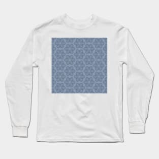 blue mathilda pattern Long Sleeve T-Shirt